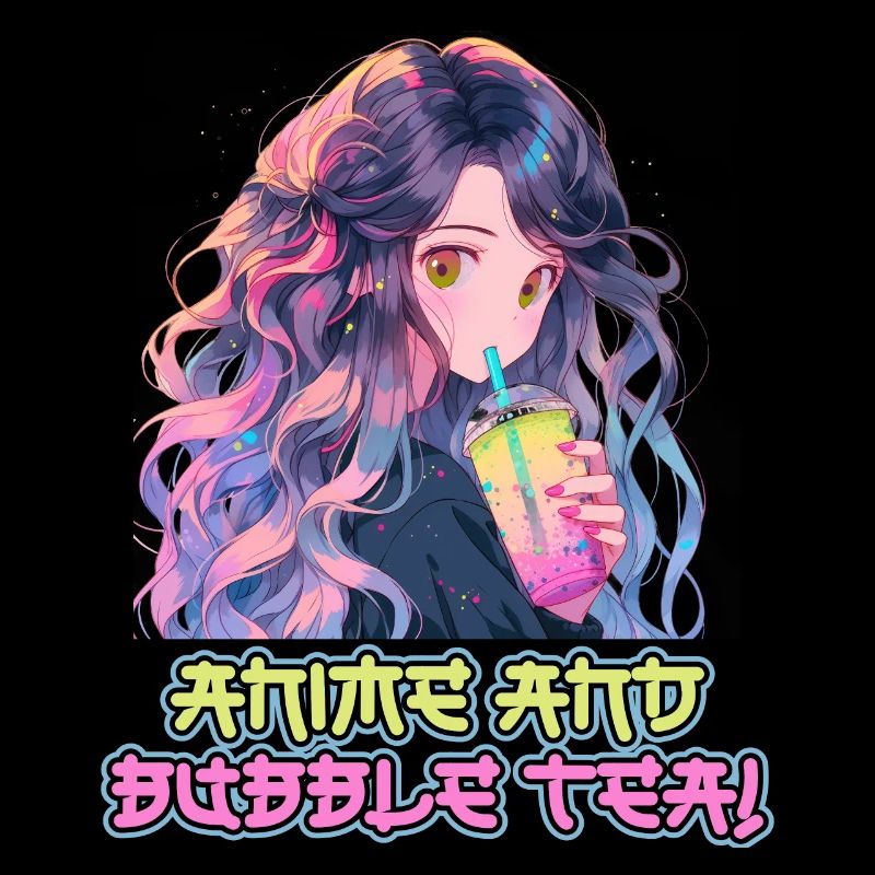 Anime and Boba Bubble Tea