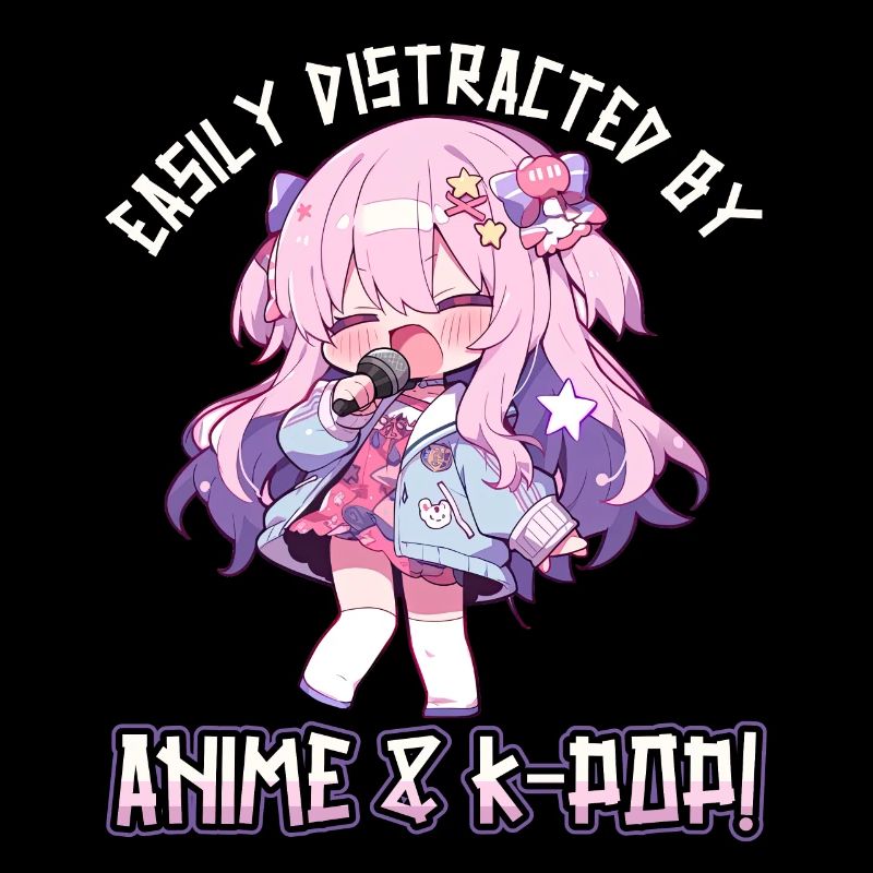 Easily distracted by Anime and K-Pop