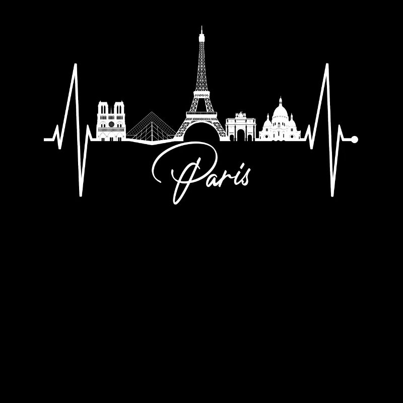 Paris Skyline Herzschlag Eiffelturm Frankreich