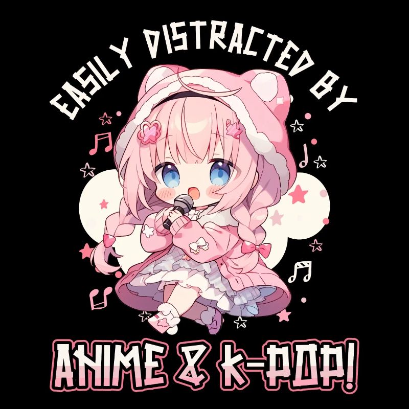 Easily distracted by Anime and K-Pop