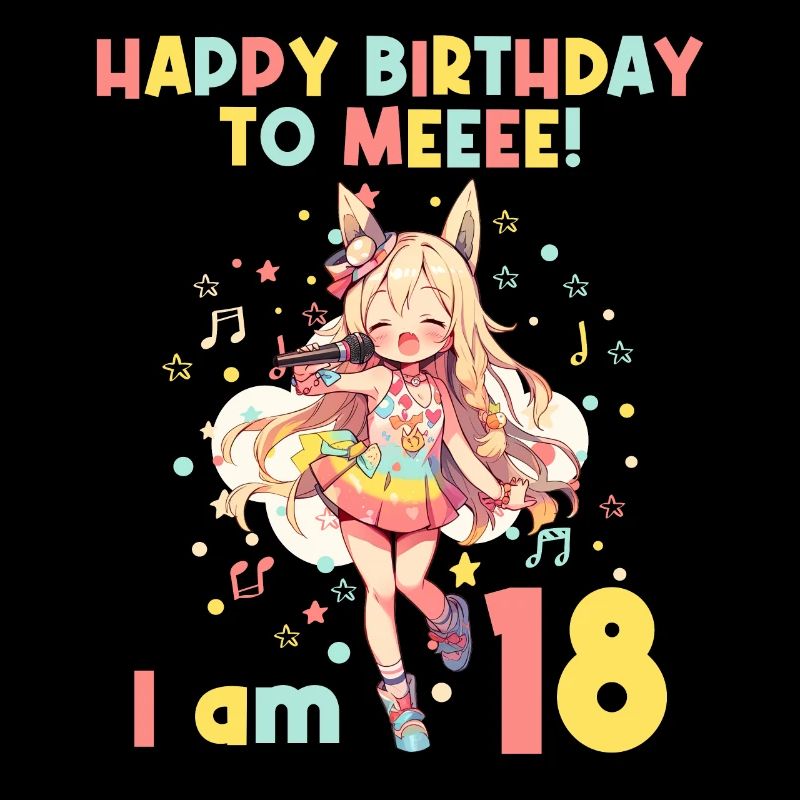 Anime Mandga K-Pop KPop Mädchen 18. Geburtstag