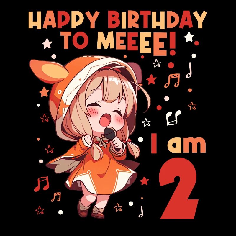 Anime Mandga K-Pop KPop Mädchen 2. Geburtstag