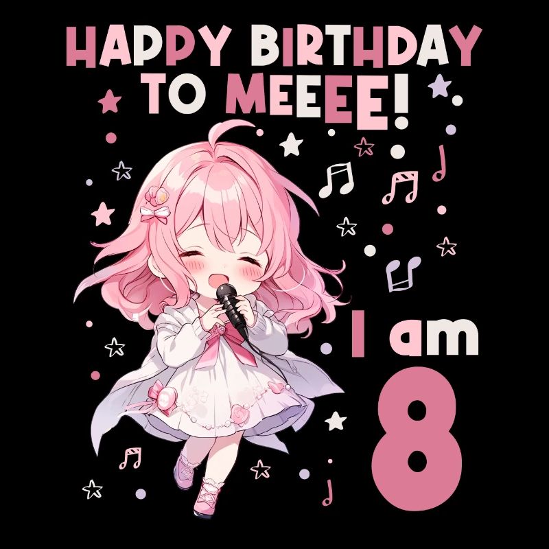 Anime Mandga K-Pop KPop Mädchen 8. Geburtstag