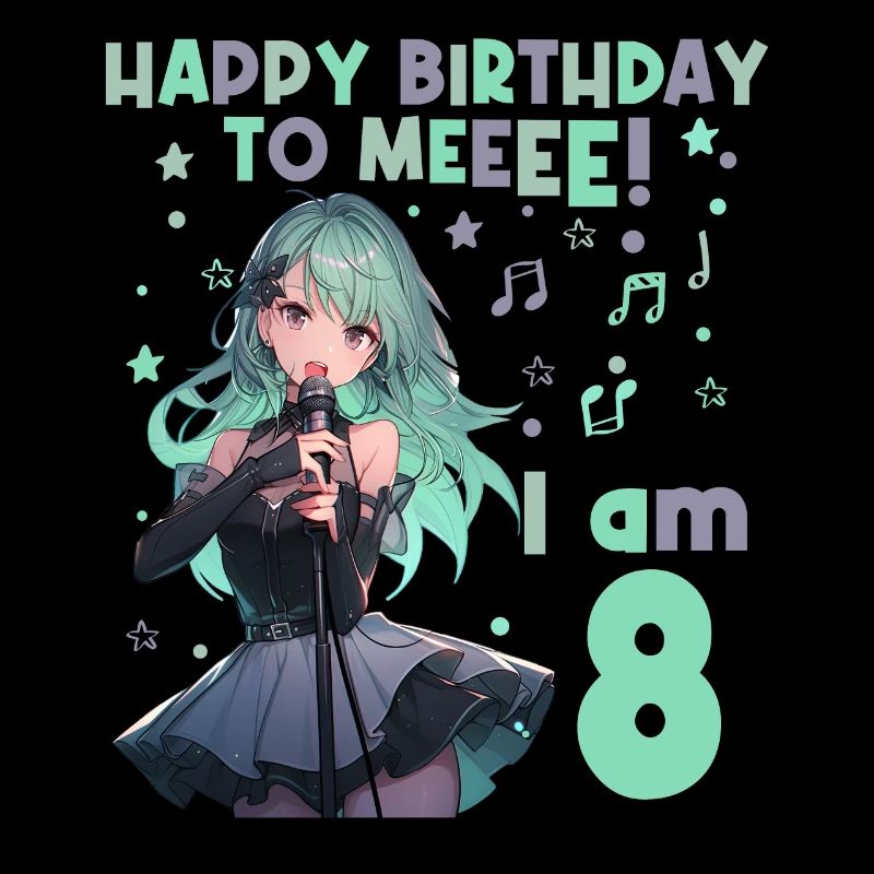 Anime Mandga K-Pop KPop Mädchen 8. Geburtstag