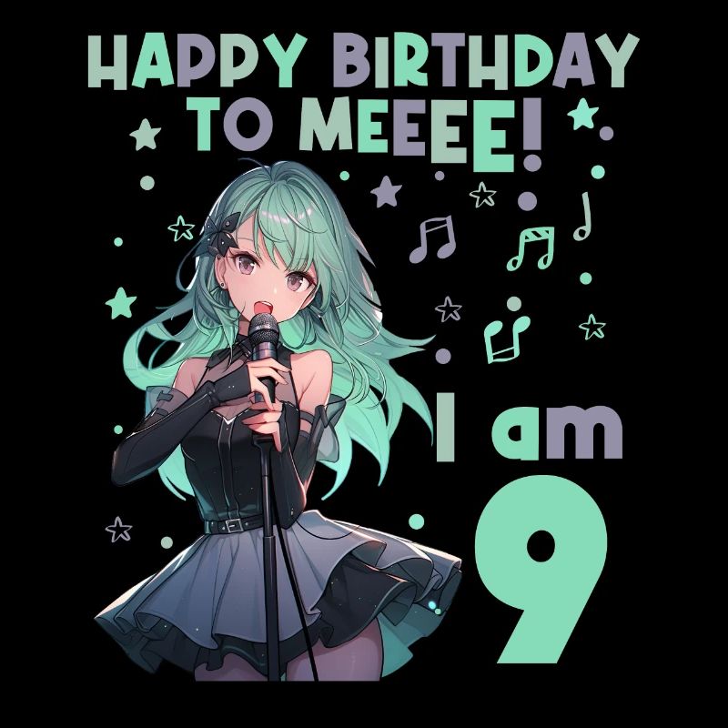 Anime Mandga K-Pop KPop Mädchen 9. Geburtstag