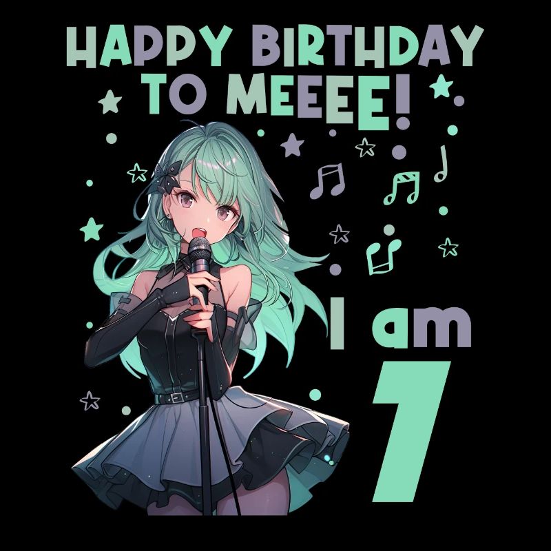 Anime Mandga K-Pop KPop Mädchen 7. Geburtstag