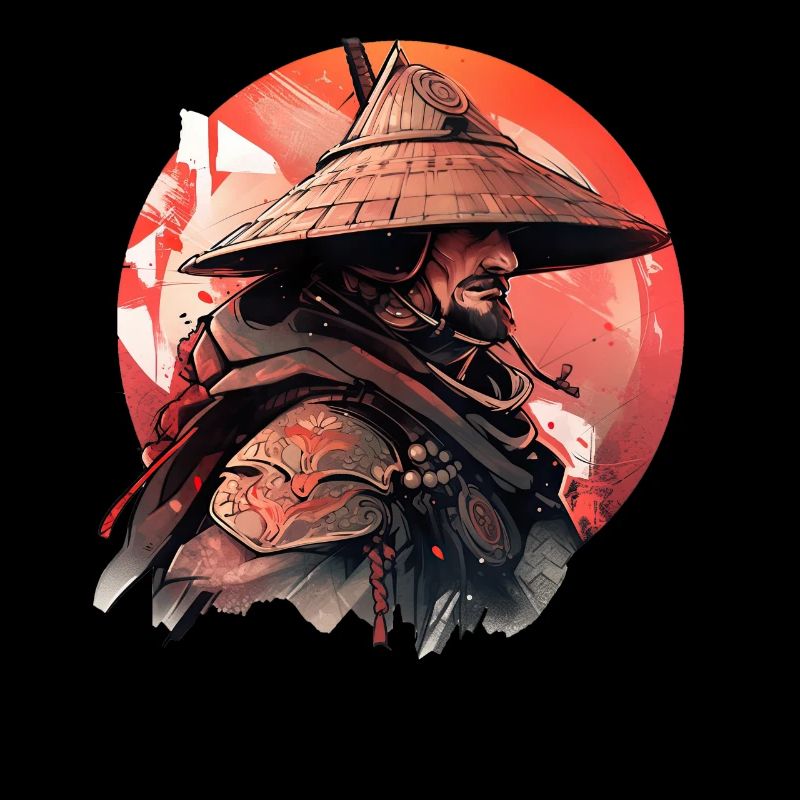 Asie 80s Samouraï Rétro Japonais Samouraï