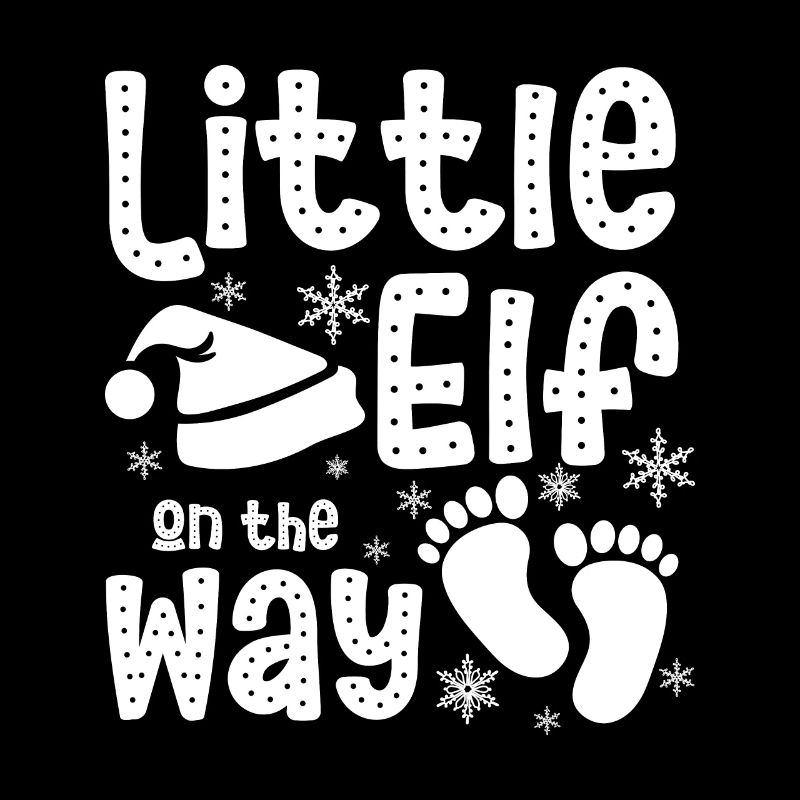 Maman enceinte de Noël, petit lutin en route
