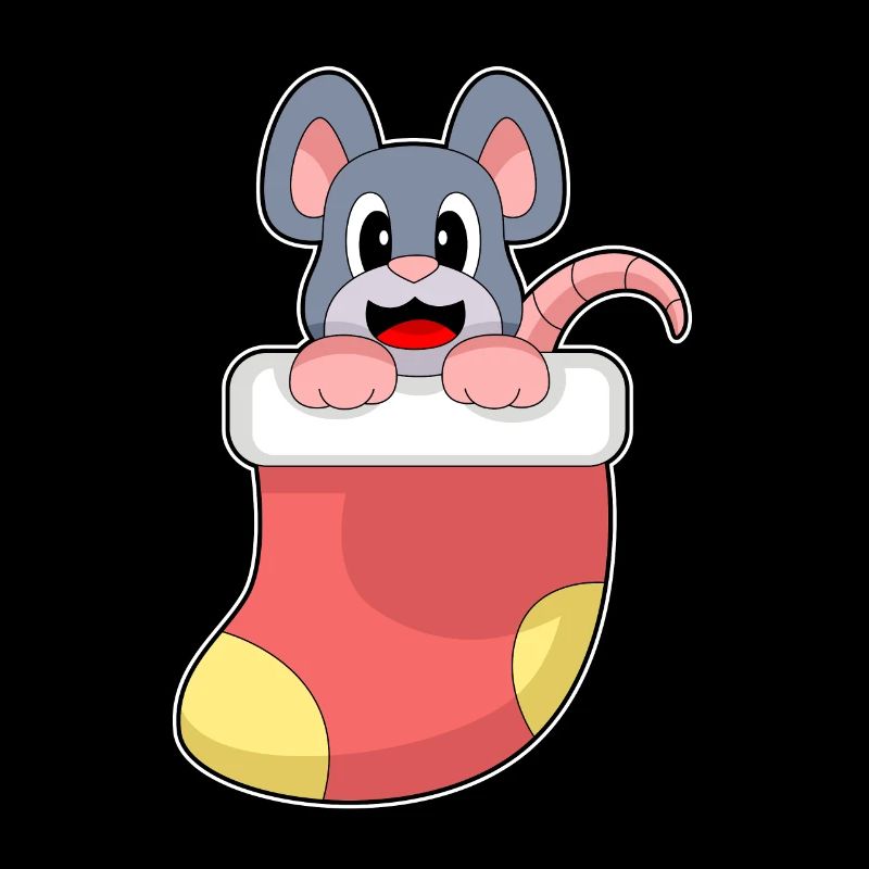 Chaussettes de Noël de Noël souris