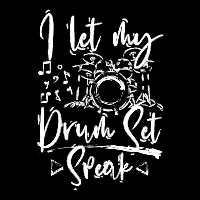 I let my drum set speak