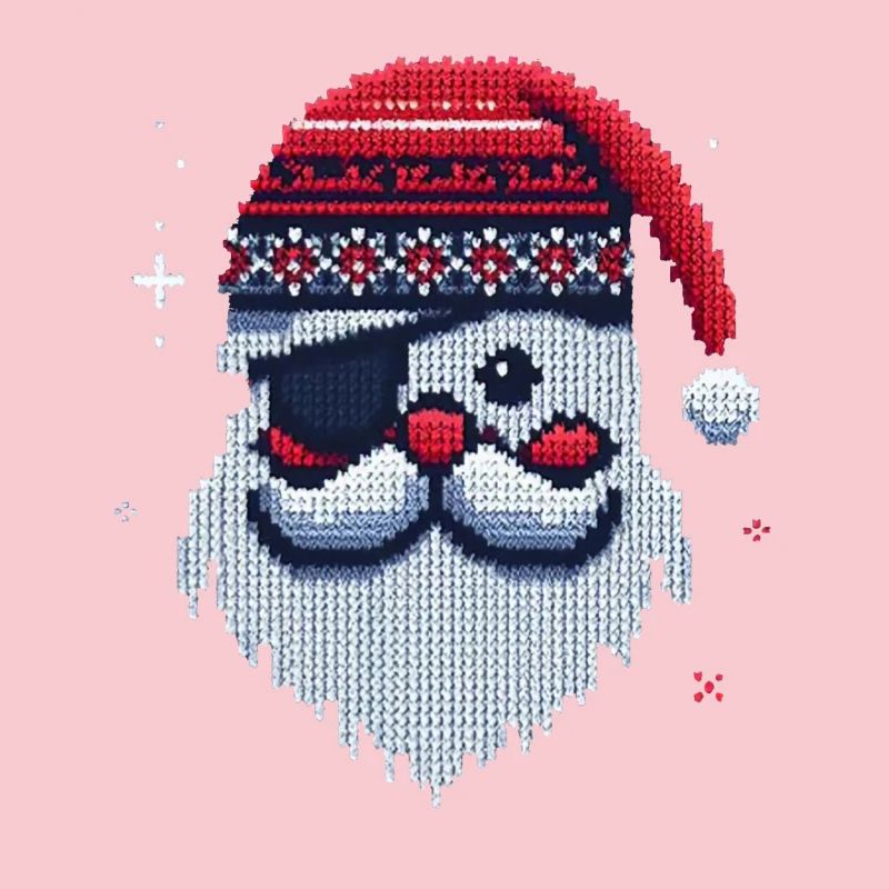 Santa Claus Kawaii Knitting Pattern