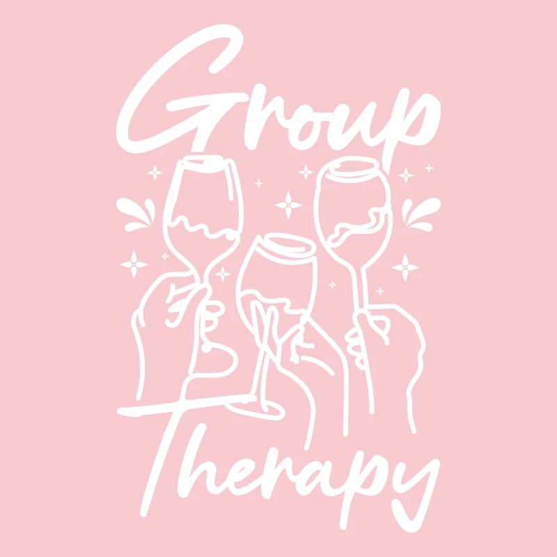 Wine making drinking group therapy