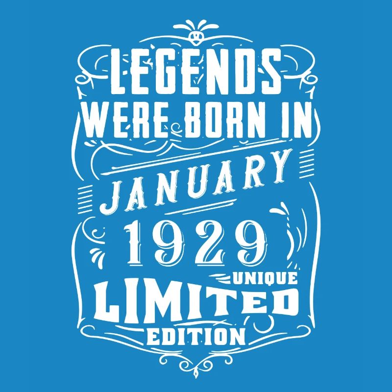 Anniversaire Janvier 1929 Année Edition Limitée