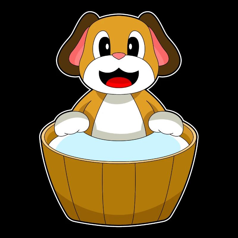 Baignoire de bain pour chien