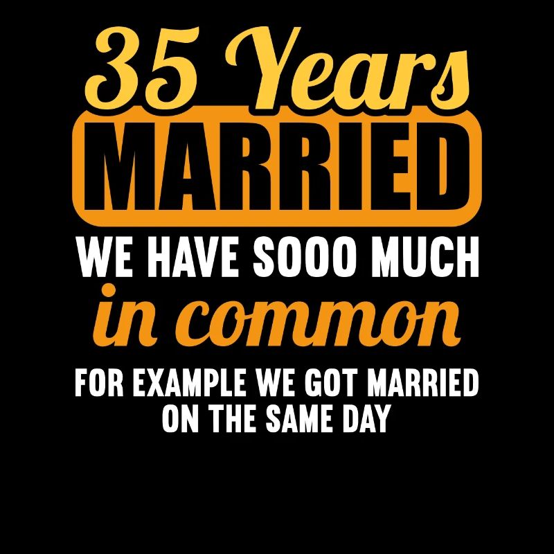 Nous avons beaucoup en commun : 35e anniversaire de mariage