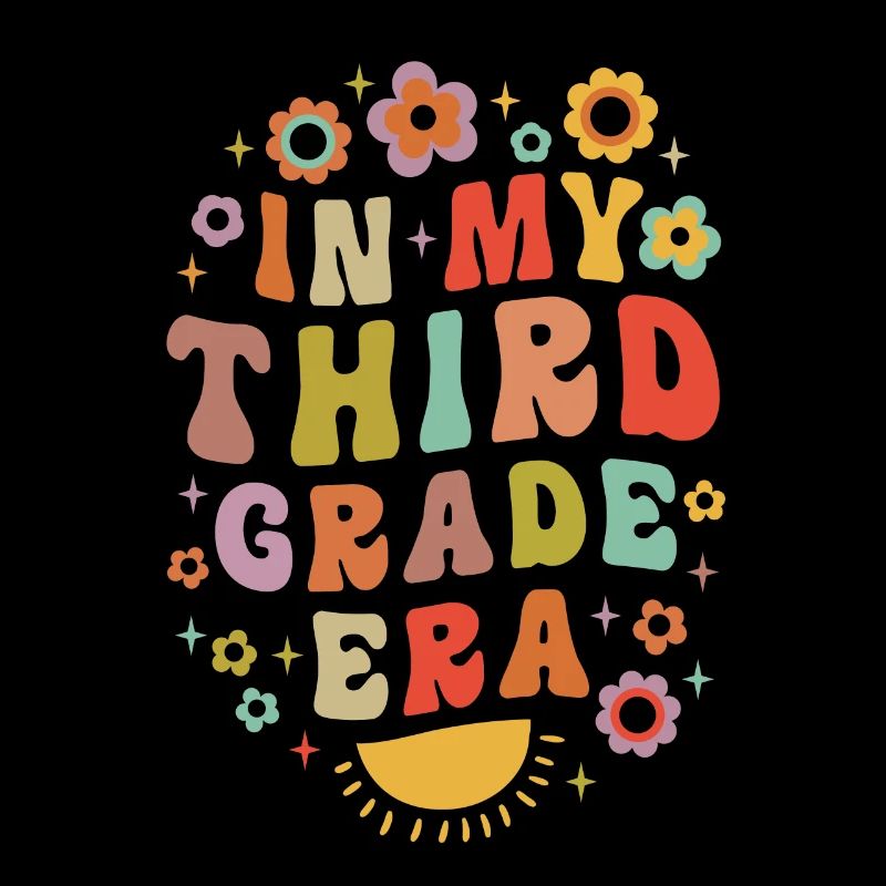 In My Third Grade Era 3rd Grade Groovy Vintage