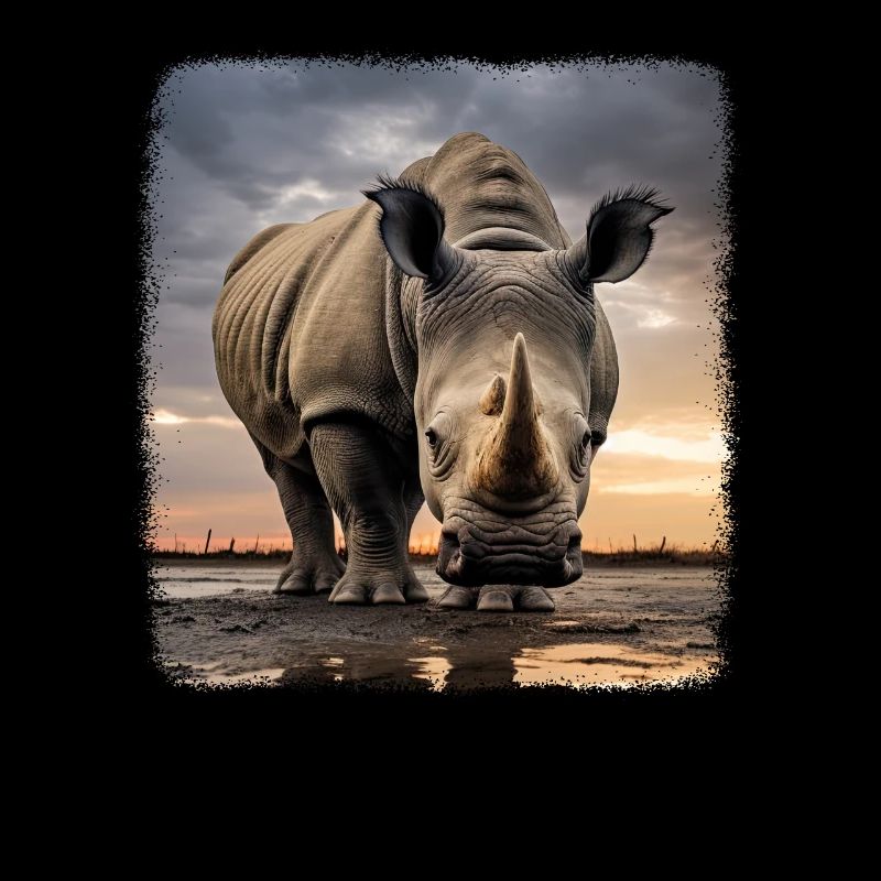 Nashörner realistic Nashorn