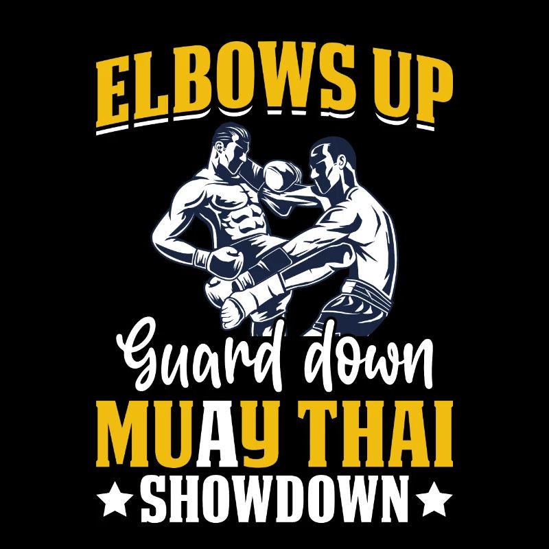 Coudes vers le haut Garde vers le bas Muay Thai Showdown