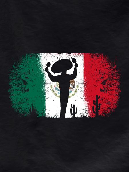 Mexican Flag Maracas Player