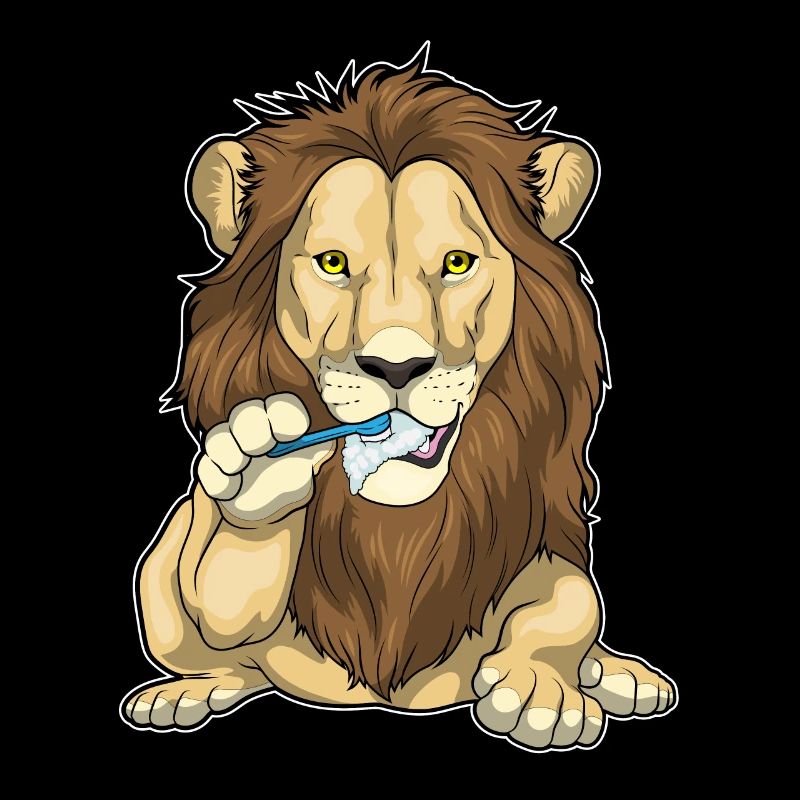 Brosse à dents Lion Brushing