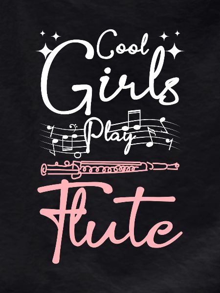 Cool girls play flute