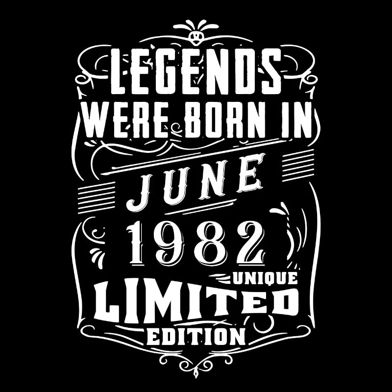 Geburtstag Juni 1982 Jahr Limited Edition