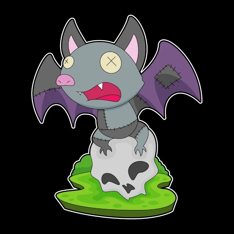 Fledermaus Halloween Totenkopf