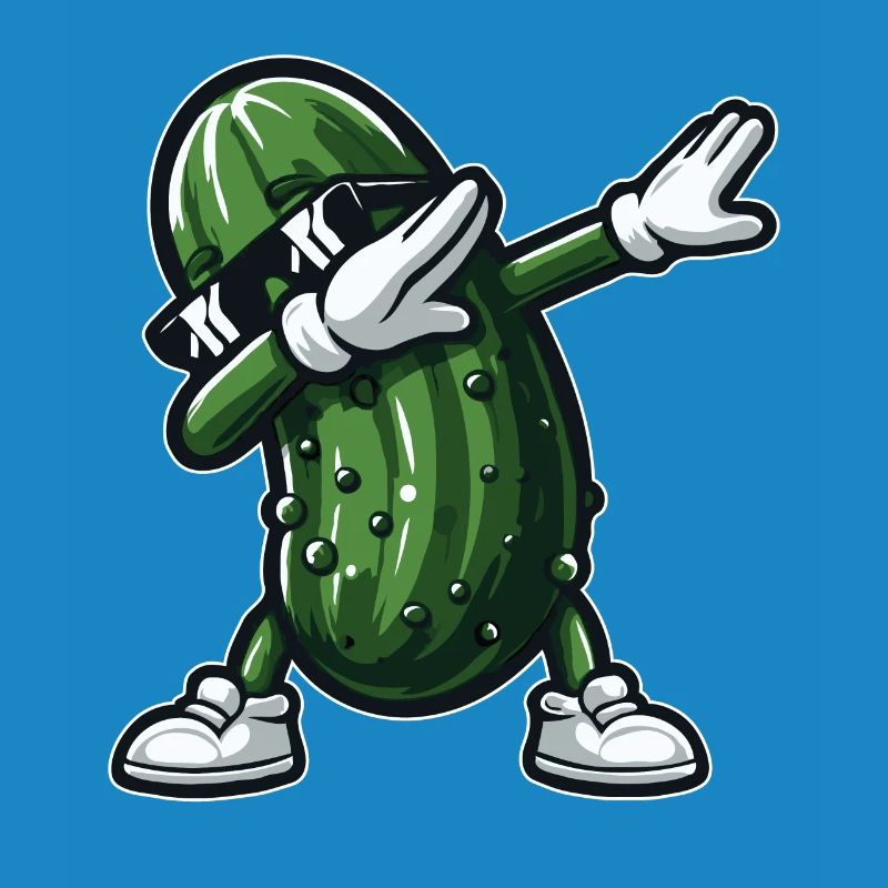 Dabbing Cornichon Dab Concombre Cornichon à l’aneth Drôle