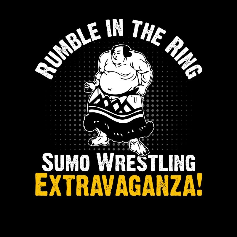 Extravagance de lutte sumo sur le ring