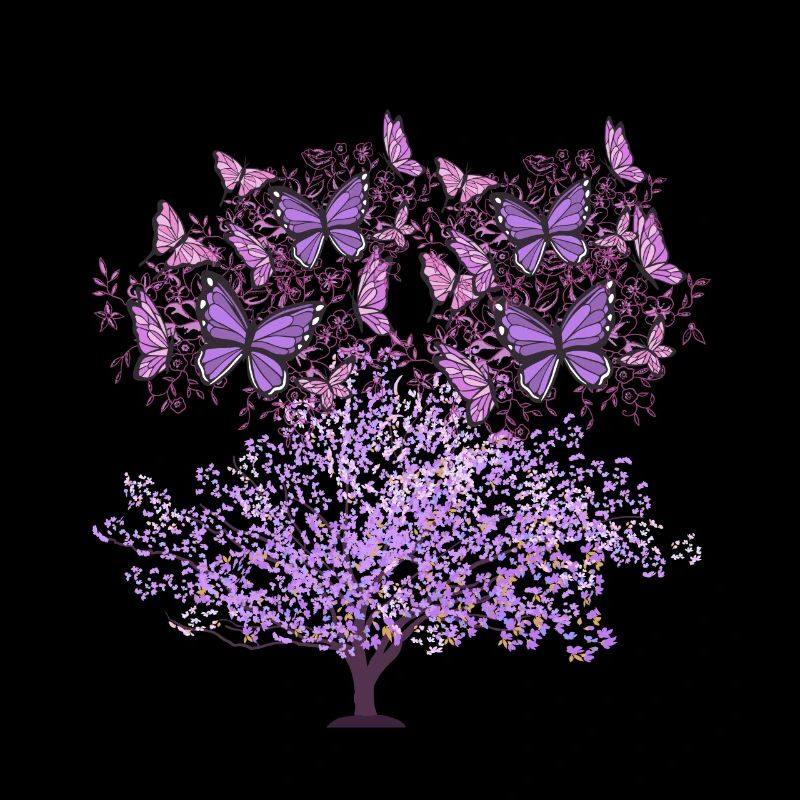 Tree, Spring, Insects, Butterflies, Nature