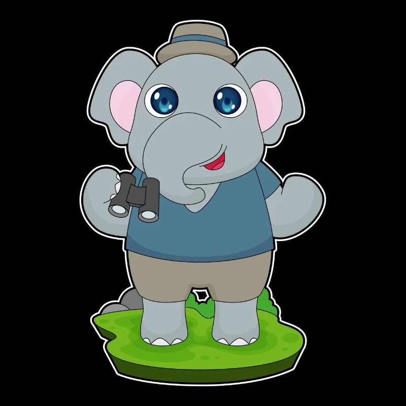 Jumelles éléphant