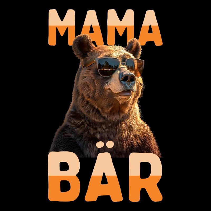 Mama Bär Bären Mutter Bärin Muttertag Grizzly Mama