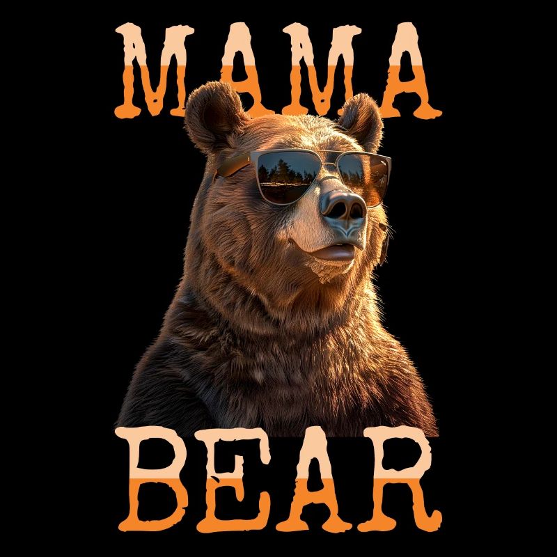 Mama Bear Bären Mutter Bärin Muttertag Grizzly Bär