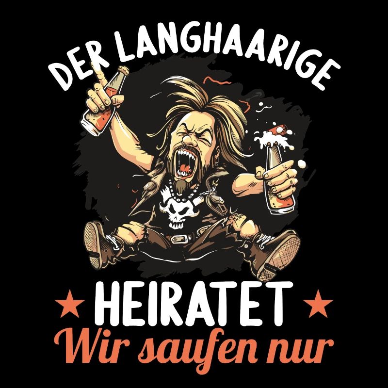 der Langhaarige heiratet JGA Junggesellenabschied