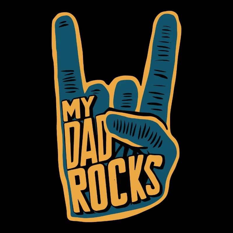 Graphique de signe de la main de My Daddy Rocks