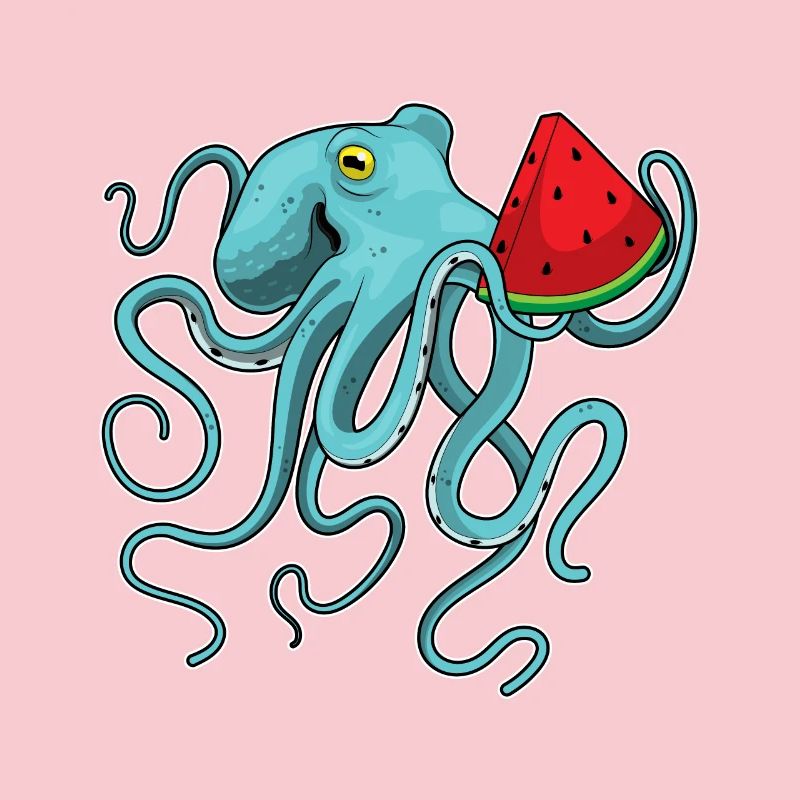 Poulpe Pastèque