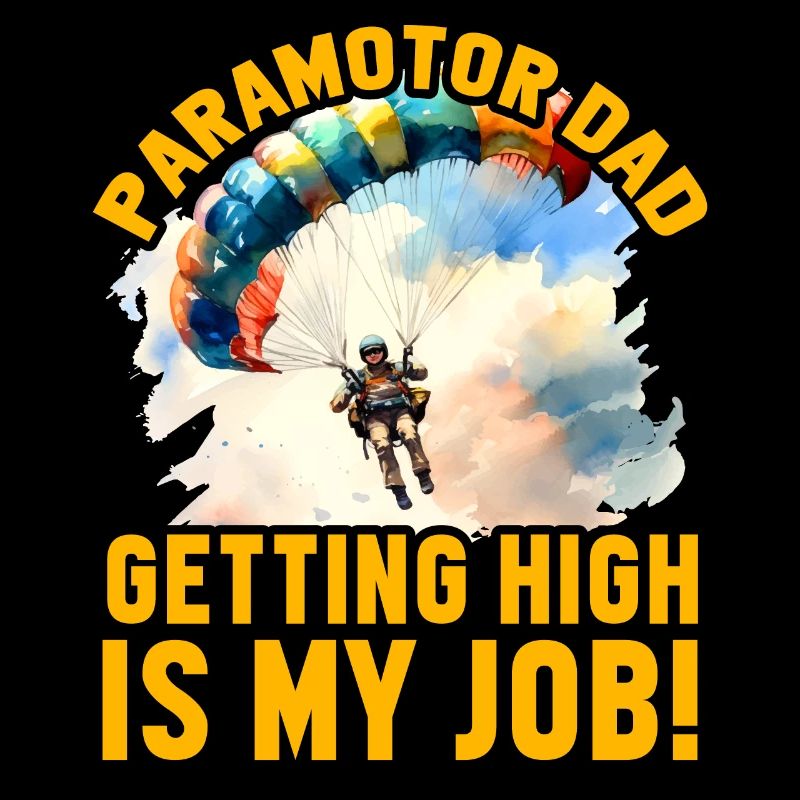 Paramotor-Vater, der high wird, ist mein Job