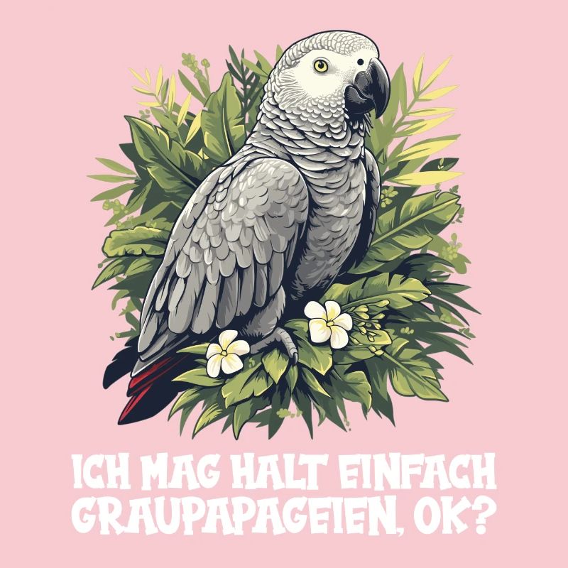 Perroquets gris d’Afrique