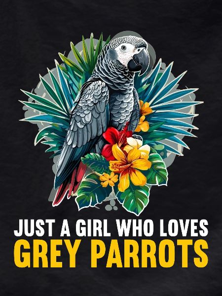 African grey parrots