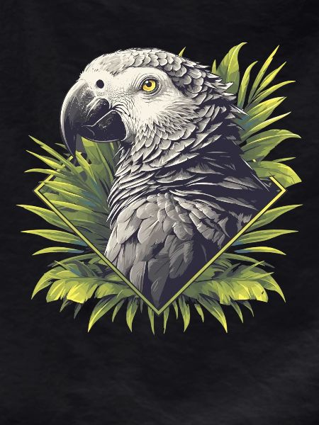 African grey parrots