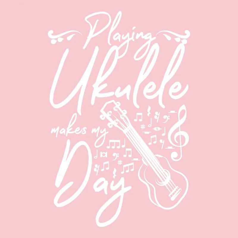 Playing ukulele makes my day