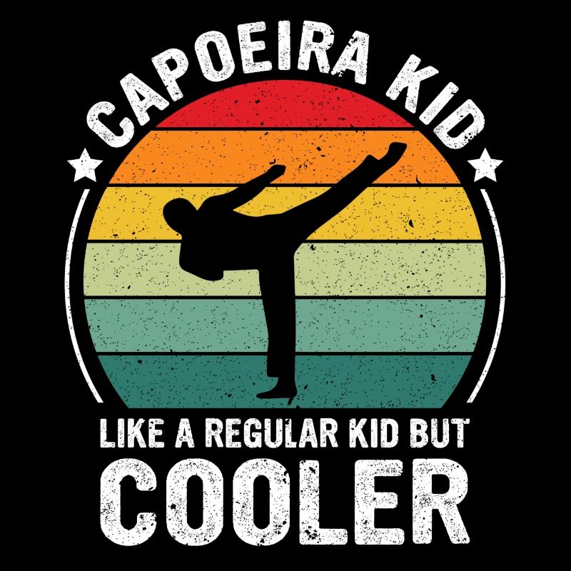 Capoeira like a regular kid but cooler