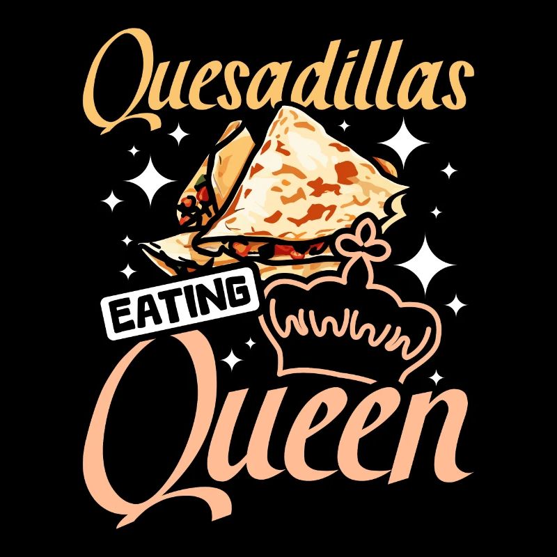 Quesadillas mangeant reine
