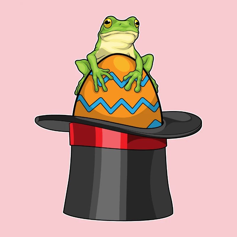 Frog Easter Easter Egg Cylinder