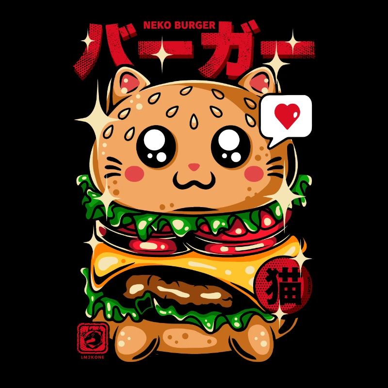 Japon hamburger chat Neko