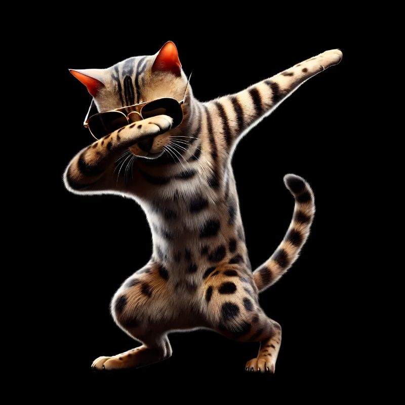 Dabbing Bengal Chat Amoureux des animaux Dab Pets