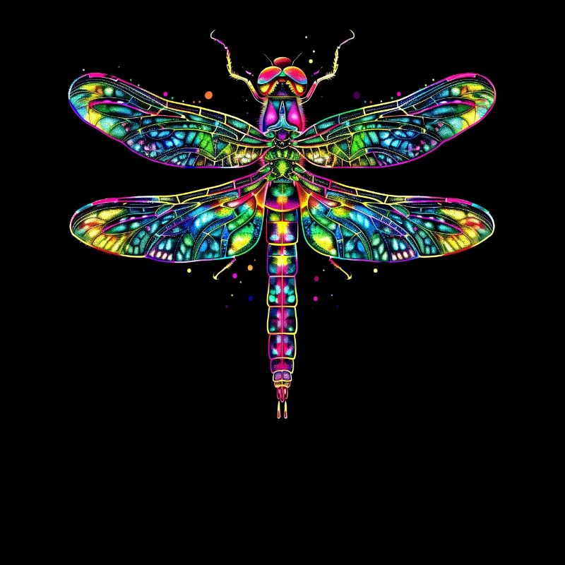 Libellule Libellule Ailes Colorées Libellules Mignonnes