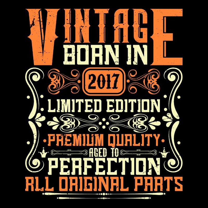 Millésime 2017 2017 - Année de construction 2017 Anniversaire 2017