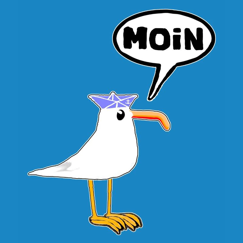 Moin Seagull Rubber Boots Boots Speech Bubble