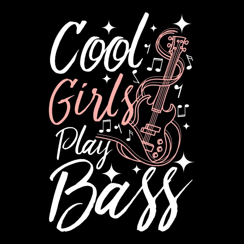 Les filles cool jouent de la basse